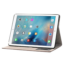 Wewoo Smart Cover marron pour iPad Pro 9,7 pouces cartes et portefeuille Cross Texture Horizontal Flip étui en cuir avec titulaire emplacements pas cher