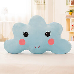 Universal Nouveau nuage peluche oreiller dessin animé super doux kawaii sourire coton peluche jouet 4 couleurs nuage lavable bébé fille enfant cadeau | oreiller de luxe (60 * 33)