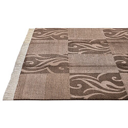 Avis Vidal Tapis de laine 244x173 brun Darya