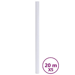 vidaXL Films pour fenêtre dépoli blanc PVC