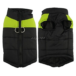 Wewoo Veste Chihuahua imperméable pour chien chiot gilet hiver chaud manteau de vêtements chienstaille XL vert