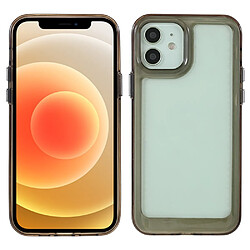 Coque en TPU + acrylique anti-chute, transparent, hybride gris pour votre Apple iPhone 12/12 Pro 6.1 pouces