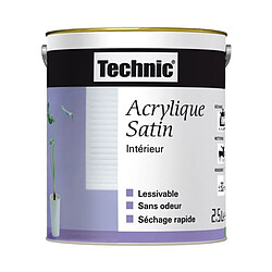 Peinture acrylique satin - Vert tendre - 0.5 L - TECHNIC