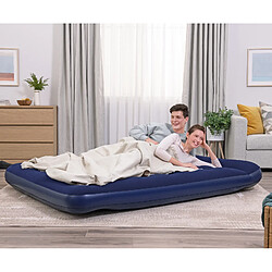 Matelas de Camping Gonflable Bestway Horizon Double 203x152x28 cm Supporte jusqu'à 300 Kg avec Gonfleur Intégré Couleur Bleu