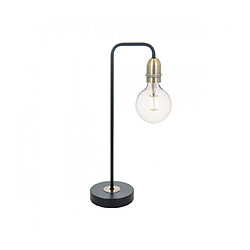 Luminaire Center Lampe de table Kiefer Cuivres Antique,Noir mat 1 ampoule 45cm