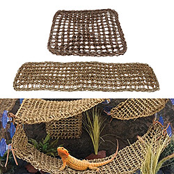 2x Hamac Reptile Lézard Iguanes Chaise Longue Réservoir Suspendu Net Basking Platform pas cher