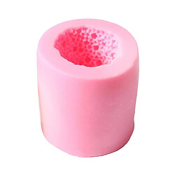 Moule de cylindre de perle de silicone 3D pour moule de décor de gâteau de moule de bougie de fondant