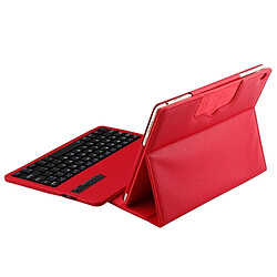 Avis Wewoo Clavier QWERTY tablette Universel rouge SA104 pour Huawei M3 Tablet 10.1 pouce ABS Litchi Texture Bluetooth étui de protection avec support