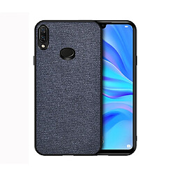 Wewoo Coque Rigide Pour Galaxy A10s Texture de tissu antichoc PC + TPU Bleu