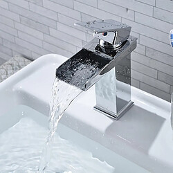 Avis Universal Robinet design cascade robinet simple trou pour lavabo lavabo sanitaire salle de bain