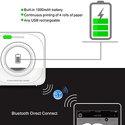 Acheter Yonis Mini Imprimante Portable Bluetooth Photos