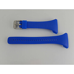 vhbw bracelet TPE L 11.5cm + 8.5cm compatible avec Polar FT4, FT4f, FT4m, FT7, FT7m montre connectée - bleu