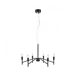 Markslojd Suspension Monarch Métal Noir 6 ampoules 43cm