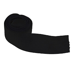 Acheter 1 mètre 30mm élastique spandex bande de satin cheveux cravates accessoires noir