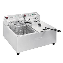 Friteuse Professionnelle Electrique à Poser - 2 x 5 L - 2 x 2,8 kW - Buffalo