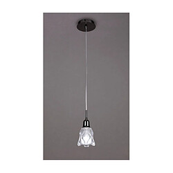 Luminaire Center Suspension Amel Chromé noir