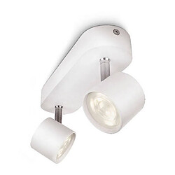 spot à led - philips myliving star - 2 x 4.5w - blanc - philips 562423116