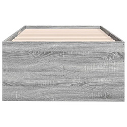 Acheter Vidaxl Lit de jour et tiroirs sonoma gris 75x190 cm bois d'ingénierie