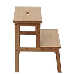 Avis Mendler Tabouret marche-pied HWC-B87, banquette, marchepied, tabouret en bois, bambou 43x47x38cm