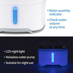 Acheter Universal Fontaine automatique pour chats 2.4L avec LED USB électrique pour chiens et chats bol d'élevage automatique pour animaux domestiques distributeur de fontaine de boisson pour animaux domestiques | Fournitures d'alimentation et d'arrosage pour chats