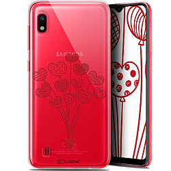 Caseink Coque Pour Samsung Galaxy A10 (6.2 ) [Gel HD Collection Love Saint Valentin Design Ballons d'amour - Souple - Ultra Fin - Imprimé en France]