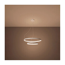 Avis Luminaire Center Suspension LED Rio Aluminium Blanc