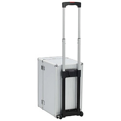 Avis vidaXL Valise de pilote 47 x 39 x 27 cm Argenté Aluminium