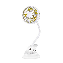 JJBRDZ - Mini Ventilateur USB Rechargeable Portable à Clipser avec Ventilateur de Table Silencieux à 3 Vitesses pour Bureau à Domicile Extérieur