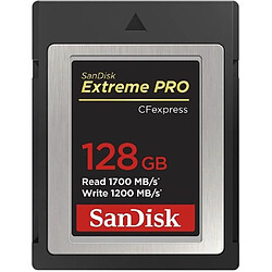 Carte mémoire flash - SANDISK - Extreme PRO CFexpress Type B - 128 Go - Jusqu'à 1700 Mo/s