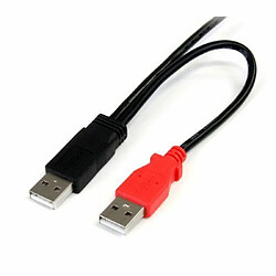 StarTech.com Câble USB 2.0 en Y A vers Micro B de 91 cm - Cordon USB pour disque dur externe - 2x USB A (M) vers 1x USB Micro B (M)