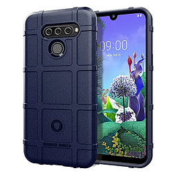 Wewoo Coque Souple Housse en silicone à couverture totale pour de protection antichoc LG Q60 bleue