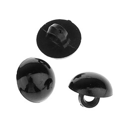 100pcs champignon bouton bombé couture animal yeux poupée bricolage artisanat noir 12mm pas cher