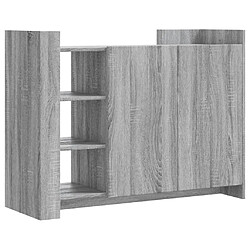 vidaXL Buffet sonoma gris 100x35x75 cm bois d'ingénierie