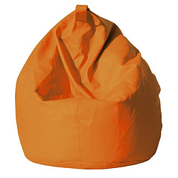 Alter Pouf élégant, couleur orange, Dimensions 80 x 120 x 80 cm