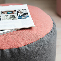 Avis Remember Pouf en coton diam 55cm Stone