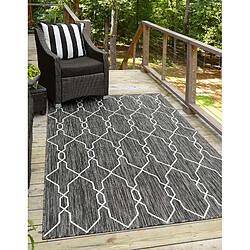 Hadorn Tapis d'Extérieur - 185x125 - Gris foncé - Tulum