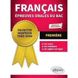 Français, épreuves orales du bac, première : nouveaux programmes - Occasion