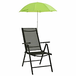 Maison Chic Parasol Jardin | Parasols de chaise de camping 2 pcs Vert 105 cm - GKD57860