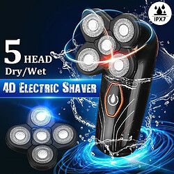 Avis Universal Rasoir électrique à 5 lames USB rechargeable pour homme tête flottante automatique barbe cheveux accessoires rasoir chauve