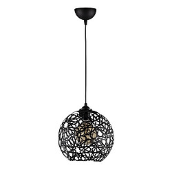 EPIKASA Suspension Siena, Noir, Métal, 25x25x119 cm