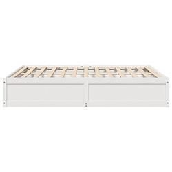 Acheter Vidaxl Cadre de lit blanc 180x200 cm bois de pin massif