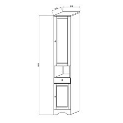 Avis Kiamami Valentina COLONNE DE SALLE DE BAINS H 186CM BLANC DÉCAPÉ | TOSCANA