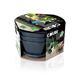 Acheter Pot pour herbes fleurs 3 cascades Coubi herbal anthracite