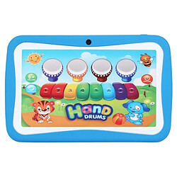 Wewoo Tablette Tactile Éducation des enfants, bleu 7 pouces, 512 Mo + 8 Go, Android 5.1 RK3126 Quad Core 1,3 GHz, WiFi, carte TF 32 Go, double caméra