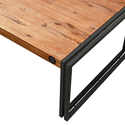 Meubletmoi Table basse 110x70cm style industriel - WORKSHOP pas cher