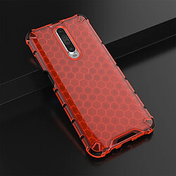 Wewoo Coque Pour Xiaomi Redmi K30 Shockproof Honeycomb PC + TPU Housse de protection Rouge