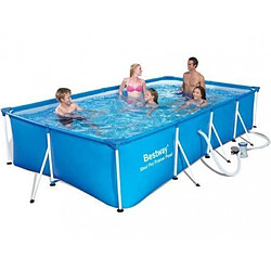 Bestway Piscine tubulaire rectangulaire Family Splash Frame Pools - 400 x 211 x 81 cm