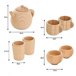 Cuisine Jeux de simulation Accessoires Jouets avec En Bois Ustensiles de Cuisine Pots et Plaque Ensemble pour Enfants Garçons