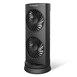 Avis Ventilateur oscillant Dr. Prepare Tower Fan, Ventilateur de Bureau Portable avec Options à 3 Vitesses, 110 Oscillations, 3 Minuteries, Ventilateur de Table Silencieux Personnel pour le Bureau à Domicile