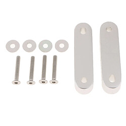 ajustement universel pratique en alliage d'aluminium hotte intercalaire risers set kit silver